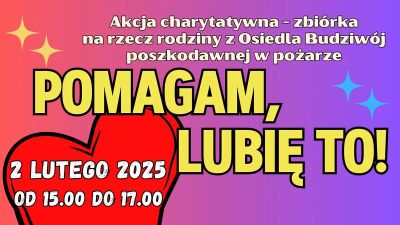 Grafika promująca akcję charytatywną "Pomagam, lubię to"